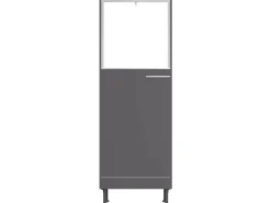 Optifit Küchen-Midi-Schrank f. Backofen und Kühls. Ingvar420 60cm Anthrazit Matt