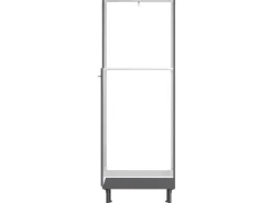 Optifit Küchen-Midi-Schrank f. Backofen und Kühls. Ingvar420 60cm Anthrazit Matt