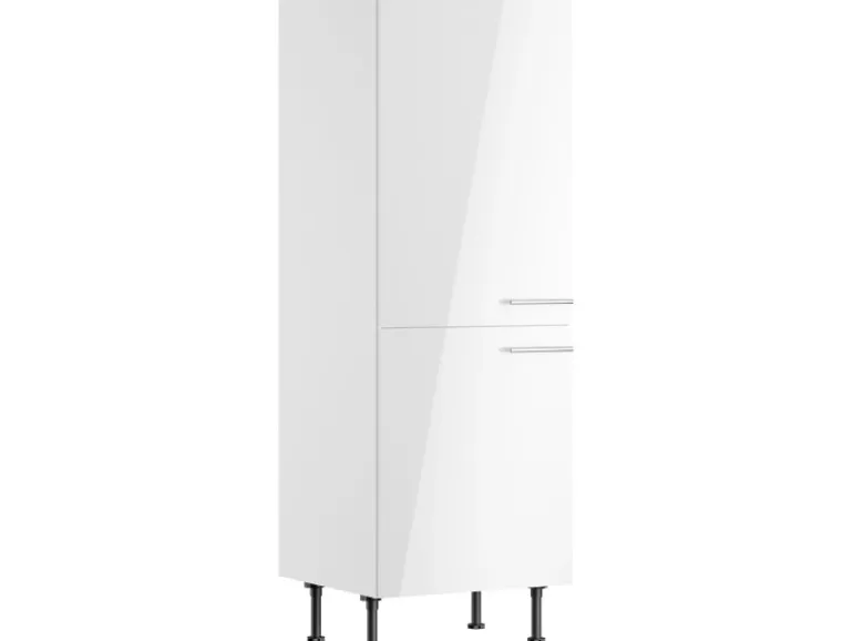 Optifit Küchen-Midischrank für Kühlschrank Rurik986 60cm x 176,6cm x 58,4cm Weiß