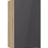 Optifit Küchen-Oberschrank Linus984 40cm x 70,4cm x 34,9cm Anthrazit-Wildeiche
