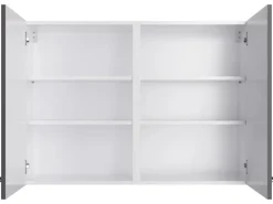 Optifit Küchen-Oberschrank Jonte984 100 x 70,4 x 34,9 cm Anthrazit-Wildeiche