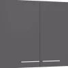 Optifit Küchen-Oberschrank Ingvar420 100 cm x 70,4 cm x 34,9 cm Anthrazit Matt