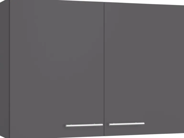 Optifit Küchen-Oberschrank Ingvar420 100 cm x 70,4 cm x 34,9 cm Anthrazit Matt