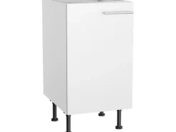 Optifit Küchen-Spülenunterschrank Bengt932 45 cm x 87 cm x 58,4 cm Weiß