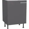 Optifit Küchen-Spülenunterschrank Ingvar420 60 x 87 x 58,4 cm Anthrazit Matt