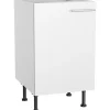 Optifit Küchen-Spülenunterschrank Bengt932 50 cm x 87 cm x 58,4 cm Weiß