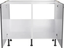 Optifit Küchen-Spülenunterschrank Jonte984 100cmx87cmx58,4cm Anthra.-WildEiche