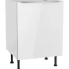 Optifit Küchen-Spülenunterschrank Arvid986 60 cm x 87 cm x 58,4 cm Weiß
