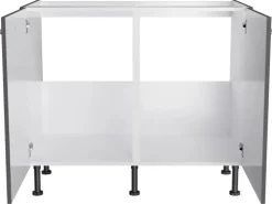 Optifit Küchen-Spülenunterschrank Ingvar420 100cm x 87cm x 58,4cm Anthrazit Matt
