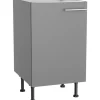 Optifit Küchen-Spülenunterschrank Mats825 50 cm x 87 cm x 58,4 cm Basaltgrau