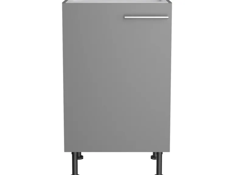 Optifit Küchen-Spülenunterschrank Mats825 50 cm x 87 cm x 58,4 cm Basaltgrau
