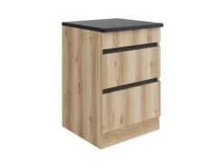 Optifit Küchen-Unterschrank m. Auszügen 60x88x60cm Kaya290 WildEiche Nachbildung