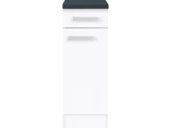 Optifit Küchen-Unterschrank Salo214 30 cm x 84,8 cm x 60 cm Weiß