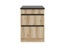 Optifit Küchen-Unterschrank f. Kochfeld 60x88x60cm Kaya290 WildEiche Nachbildung