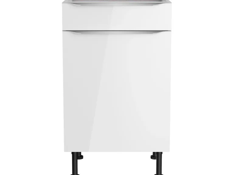 Optifit Küchen-Unterschrank Arvid986 50 cm x 87 cm x 58,4 cm Weiß