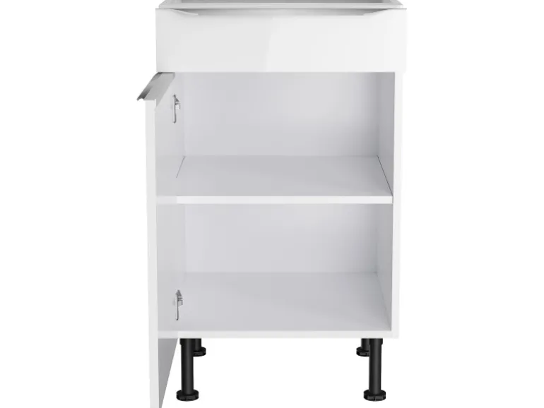 Optifit Küchen-Unterschrank Arvid986 50 cm x 87 cm x 58,4 cm Weiß