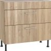 Optifit Küchen-Unterschrank mit 2 Auszügen Erik290 90x87x58,4cm WildEiche