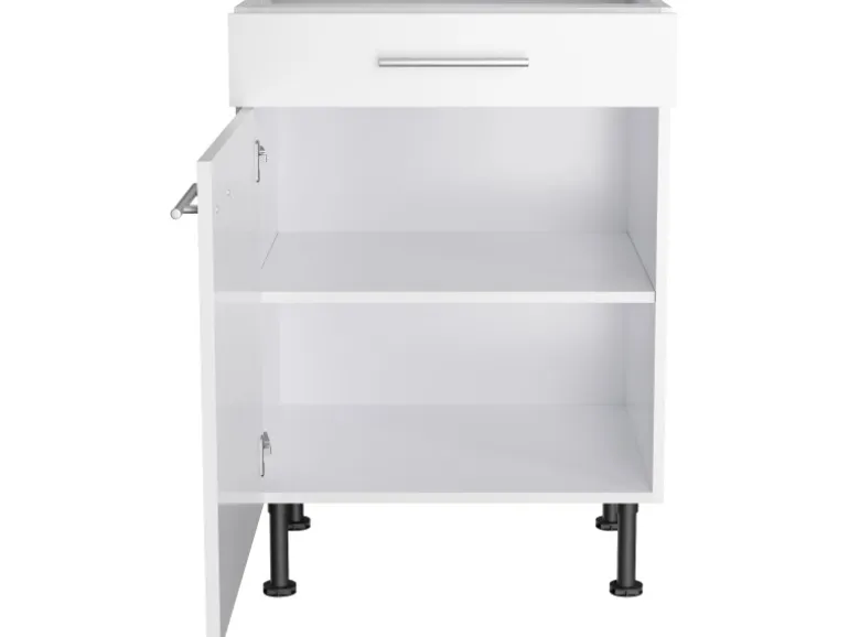 Optifit Küchen-Unterschrank Bengt932 60 cm x 87 cm x 58,4 cm Weiß