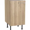 Optifit Küchen-Unterschrank Erik290 45 cm x 87 cm x 58,4 cm Wildeiche