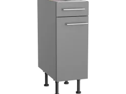 Optifit Küchen-Unterschrank Mats825 30 cm x 87 cm x 58,4 cm Basaltgrau