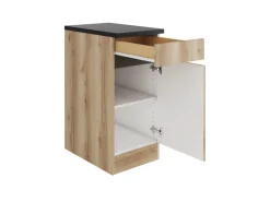 Optifit Küchen-Unterschrank 40 x 88 x 60 cm Kaya290 Wildeiche Nachbildung