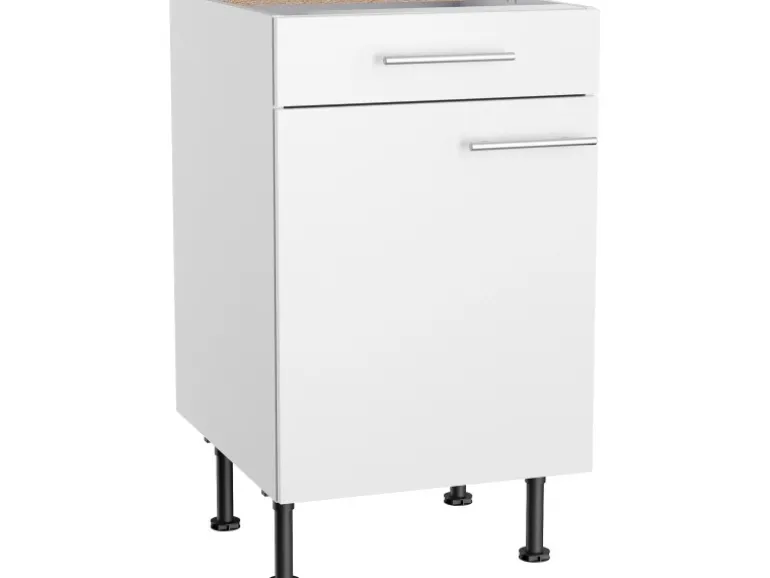 Optifit Küchen-Unterschrank Bengt932 50 cm x 85 cm x 58,4 cm Weiß