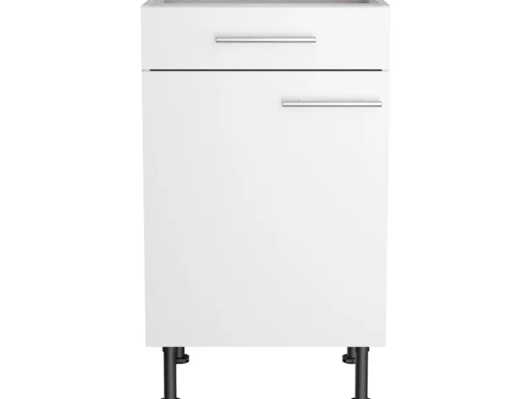 Optifit Küchen-Unterschrank Bengt932 50 cm x 85 cm x 58,4 cm Weiß