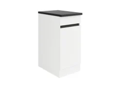 Optifit Küchen-Unterschrank 40 x 88 x 60 cm Luca932 Weiß Anthrazit