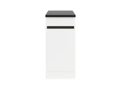 Optifit Küchen-Unterschrank 40 x 88 x 60 cm Luca932 Weiß Anthrazit