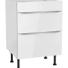 Optifit Küchen-Unterschrank für Kochfeld Arvid986 60 cm x 87 cm x 58,4 cm Weiß