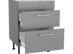 Optifit Küchen-Unterschrank für Kochfeld Mats825 60cm x 87cm x 58,4cm Basaltgrau