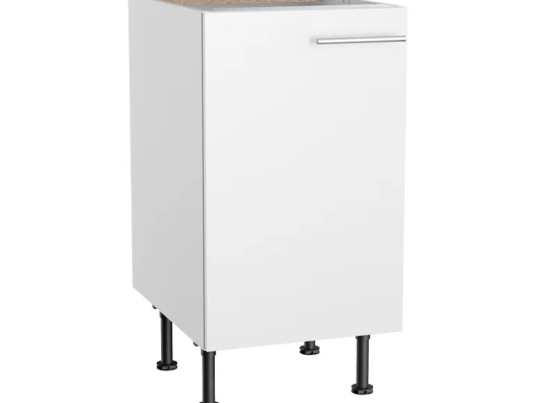 Optifit Küchen-Unterschrank Bengt932 45 cm x 87 cm x 58,4 cm Weiß