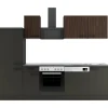 Optifit Küchenzeile KPRM 2742OE-9+ Rim/Madr o. E-Ger. Rillen Nussb./Anthr. 270cm
