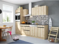 Optifit Küchenzeile OPTIkombi Kaya290 ohne E-Geräte 270 cm Breite Wildeiche NB