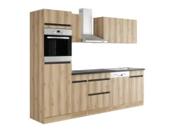 Optifit Küchenzeile OPTIkombi Kaya290 ohne E-Geräte 270 cm Breite Wildeiche NB