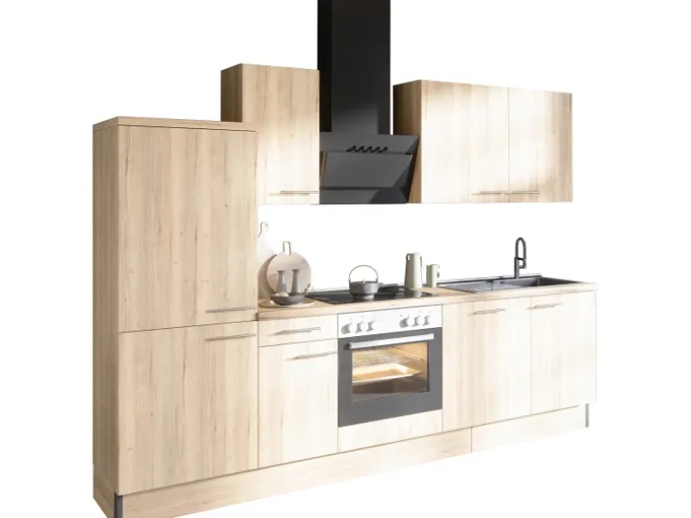Optifit Küchenzeile Optikoncept Erik 270 cm Wildeiche Nachb.