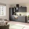Optifit Küchenzeile Optikoncept Ingvar 270 cm Anthrazit