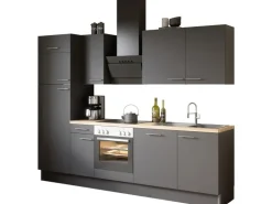 Optifit Küchenzeile Optikoncept Ingvar 270 cm Anthrazit