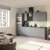 Optifit Küchenzeile Optikoncept Mats 270 cm Basaltgrau