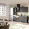 Optifit Küchenzeile Optikoncept Ingvar 210 cm Anthrazit