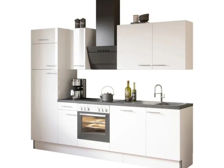 Optifit Küchenzeile Optikoncept Rurik 270 cm Weiß