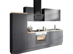 Optifit Küchenzeile Optikoncept Ingvar 270 cm Anthrazit
