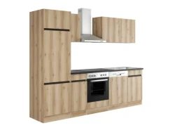 Optifit Küchenzeile OPTIkombi Kaya290 ohne E-Geräte 270 cm Breite Wildeiche NB