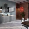 Optifit Küchenzeile Optikoncept Ingvar ohne E-Geräte 270 cm Anthrazit