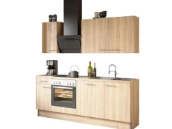 Optifit Küchenzeile Optikoncept Erik 210 cm Wildeiche Nachb.