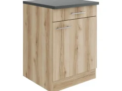 OPTIFIT Livorno290 Küchen-Unterschrank 60 cm Wildeiche Nachbildung