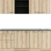 OPTIFIT Livorno290 Küchenzeile 210 cm Wildeiche Nachbildung