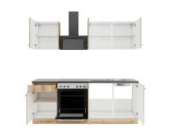 OPTIFIT Livorno290 Küchenzeile 210 cm Wildeiche Nachbildung