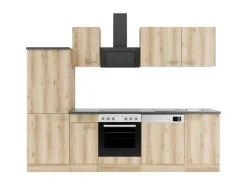 OPTIFIT Livorno290 Küchenzeile 270 cm Wildeiche Nachbildung