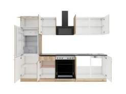 OPTIFIT Livorno290 Küchenzeile 270 cm ohne E-Geräte Wildeiche Nachbildung